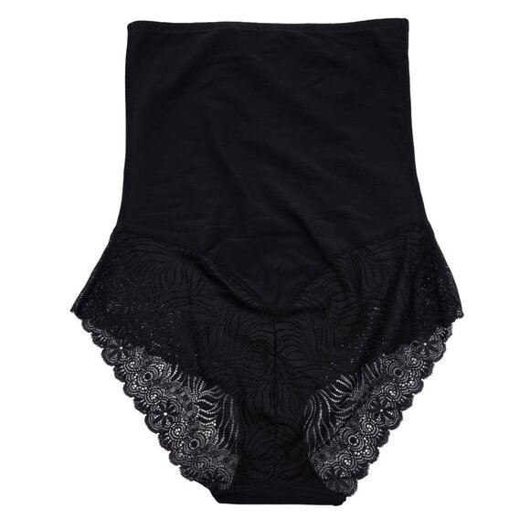 Women's - Simone Perele Black Lace High Waist Shaper Brief, Size 4 - Picture 8 of 9